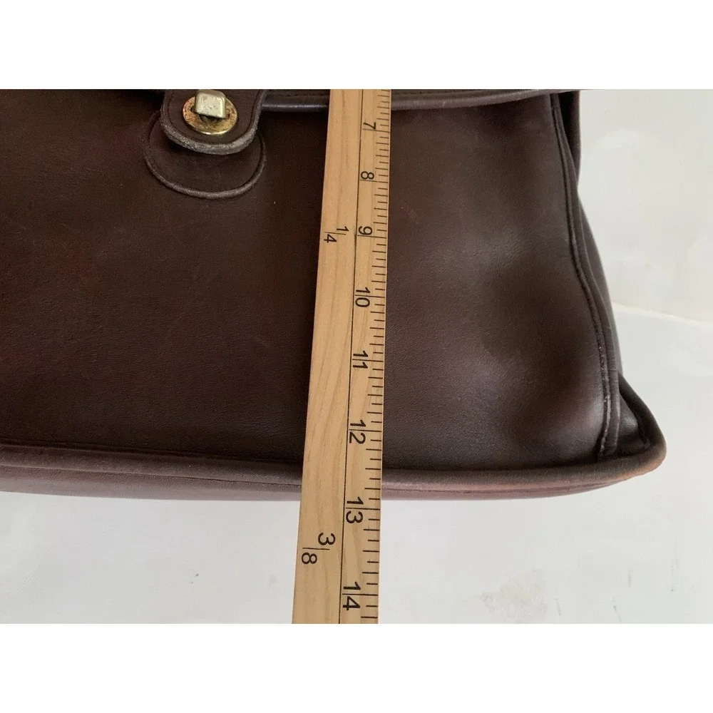 Vintage Coach Beekman Briefcase Shoulder Bag 5266 USA Brown Leather